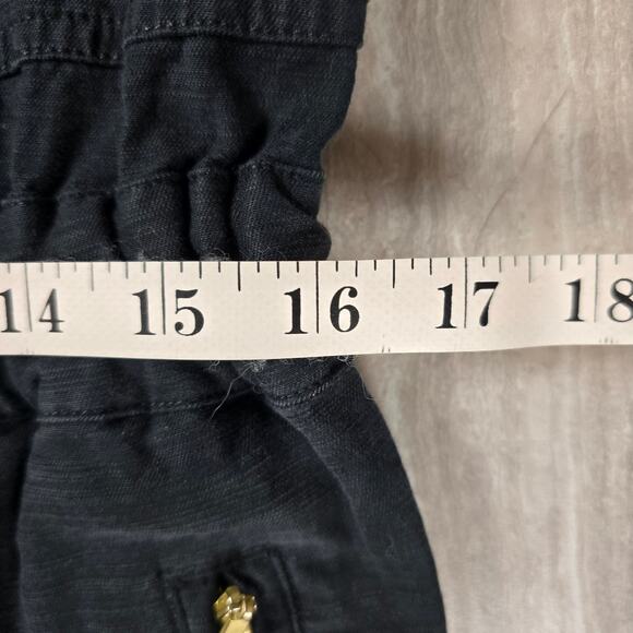 Anthropologie Halsey Utility Jumpsuit Boiler Suit Black Lyocell Size XS - Picture 5 of 15